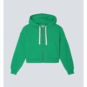 Everlane The Track Organic Cotton Hoodie Women's Size Small Bright Jade NWT!
